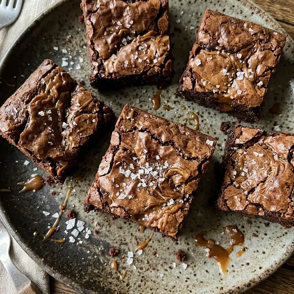 Brownies de Caramelo Salgado