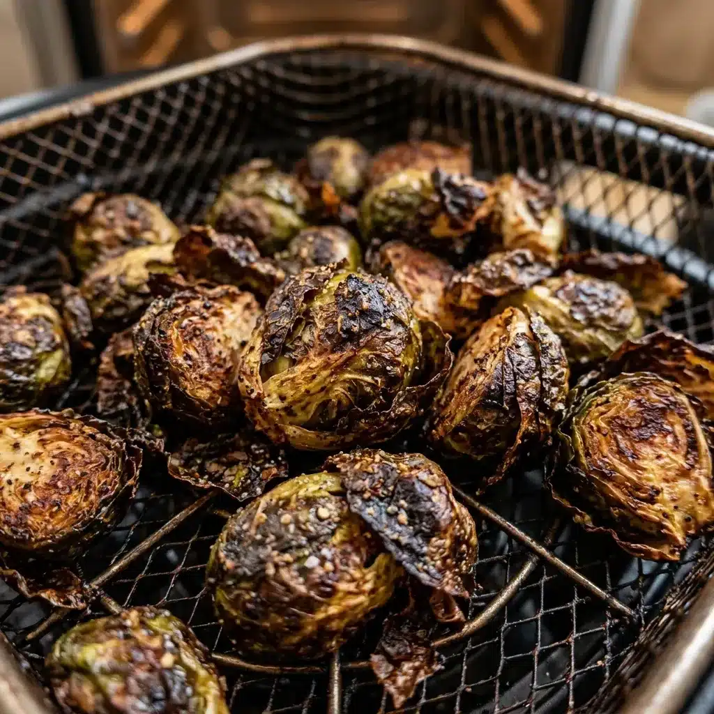 Couve-de-bruxelas crocante na Air Fryer