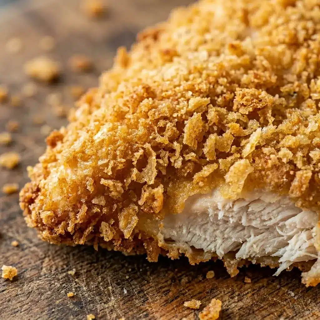 Frango empanado crocante sem óleo