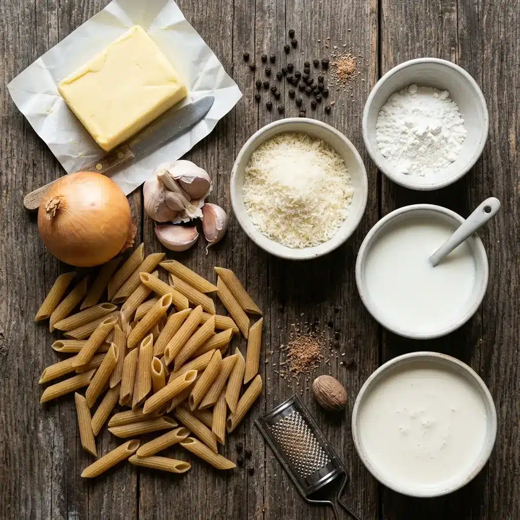Macarrão cremoso vegetariano
