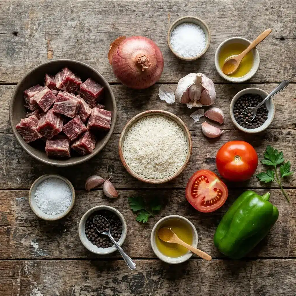 Arroz carreteiro com charque