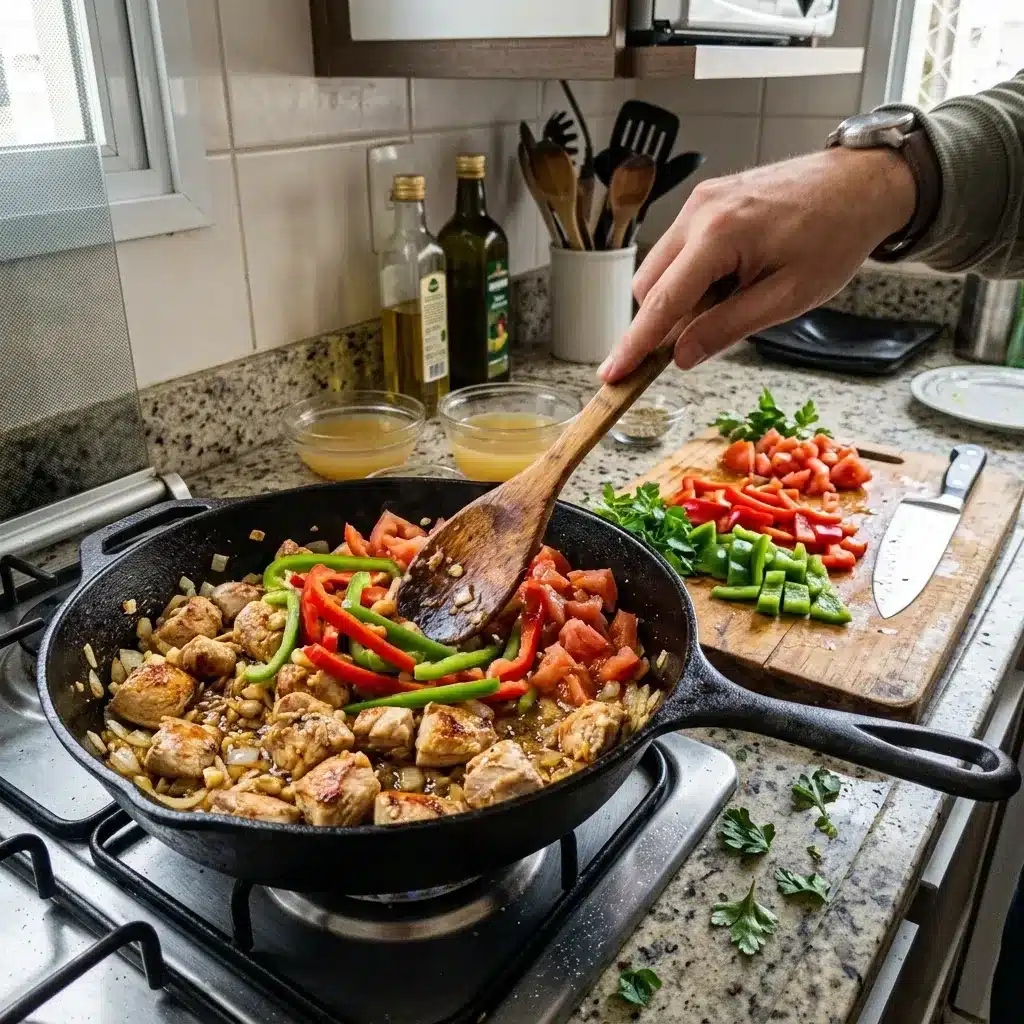 Entrevero de frango