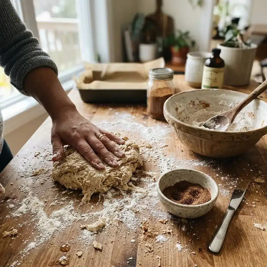 Pão de Canela Sem Glúten, Macio e Suculento (Estilo “Pull-Apart”)