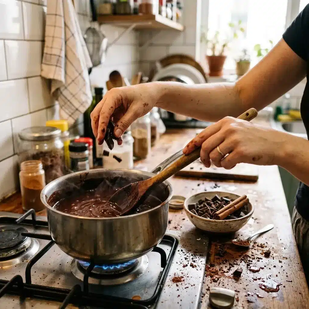 Chocolate Quente Crocante