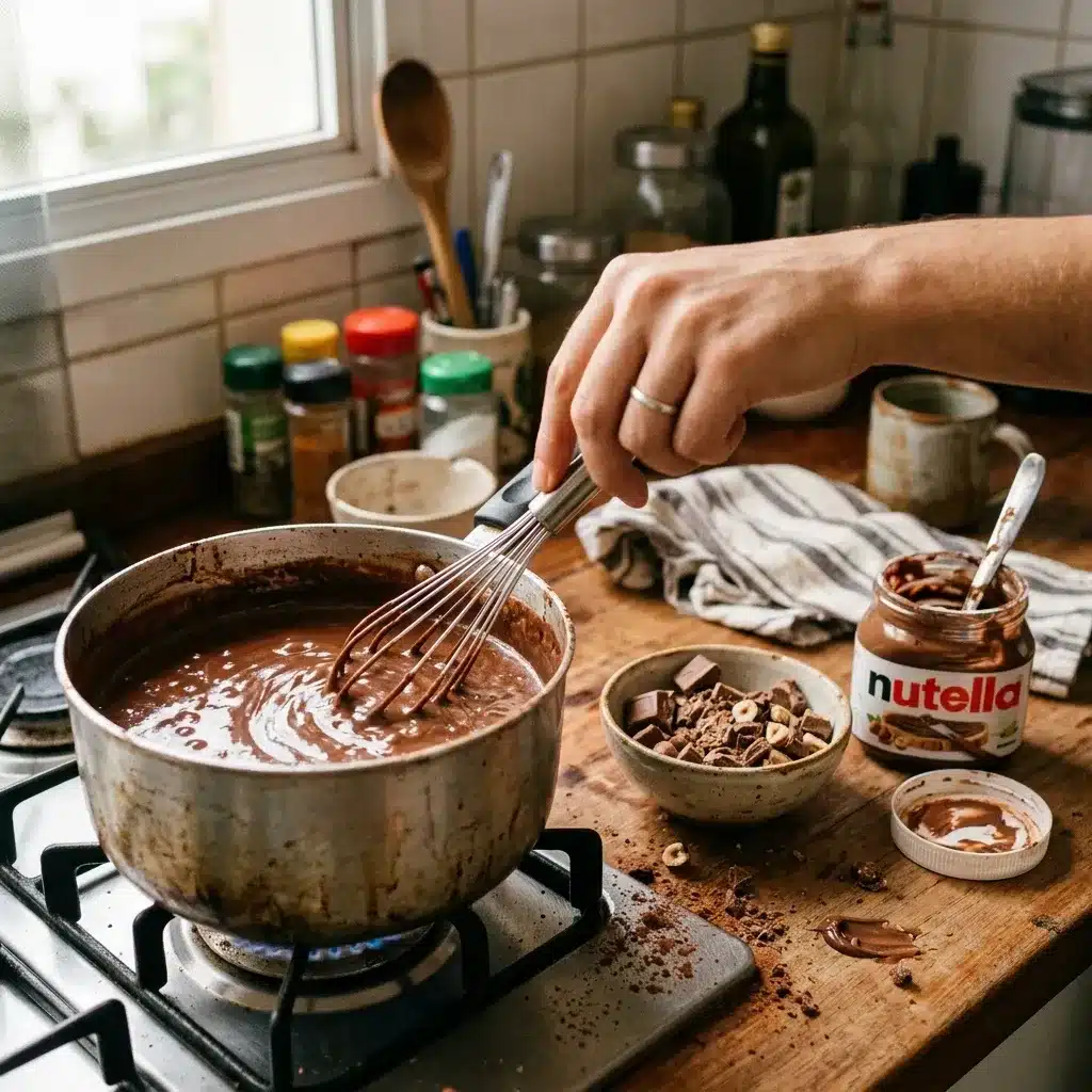 Receita de Chocolate Quente de Alpino e Nutella