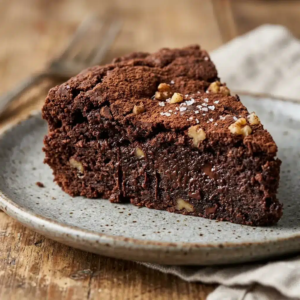 Brownie vegano de liquidificador feito com batata doce
