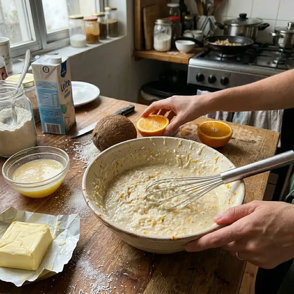Panqueca de Coco com Laranja
