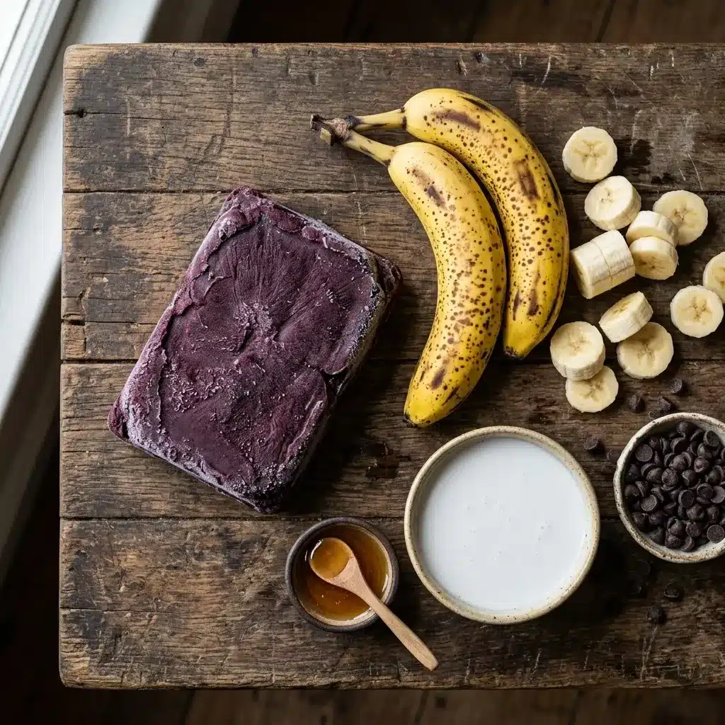 Picolé de Açaí com Banana
