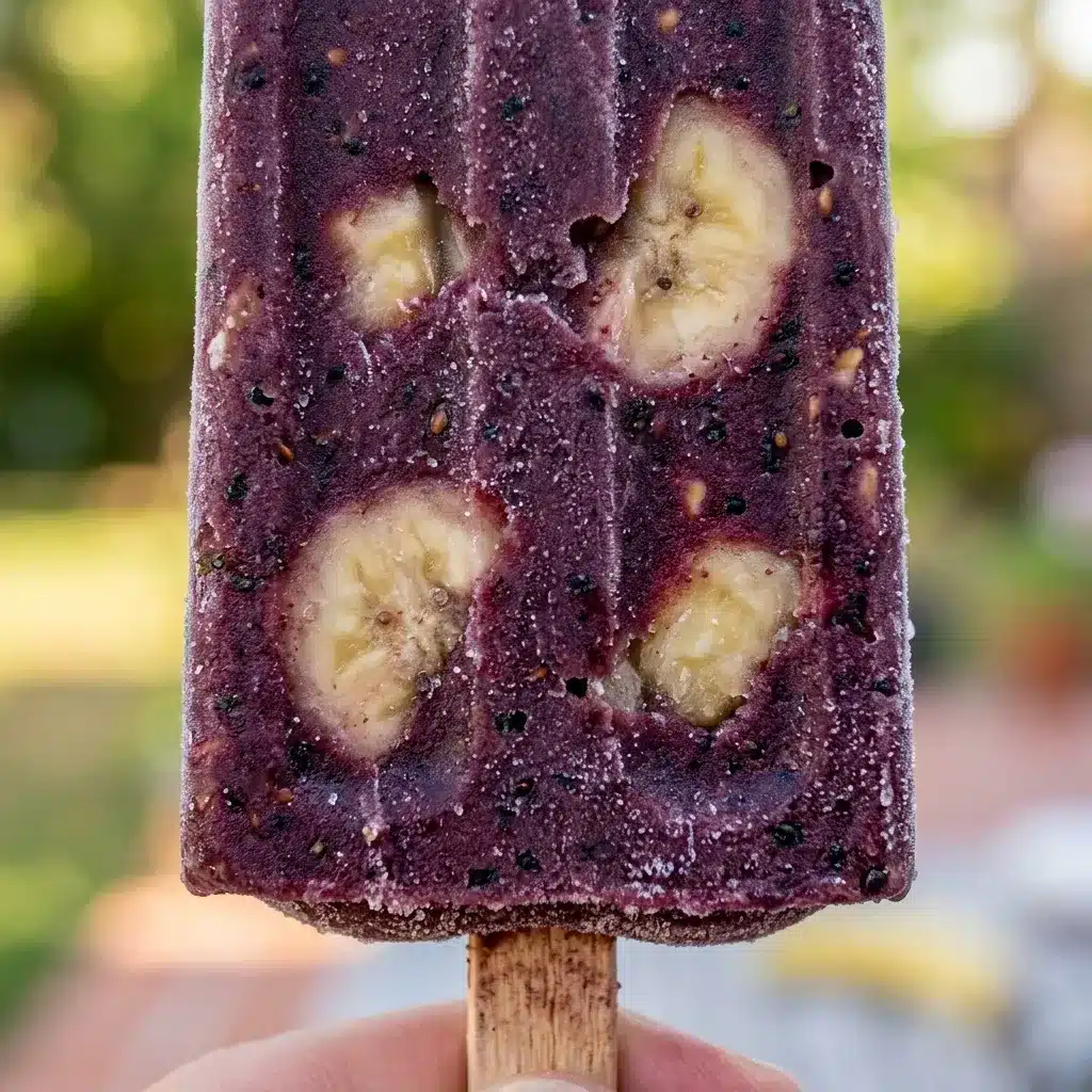 Picolé de Açaí com Banana