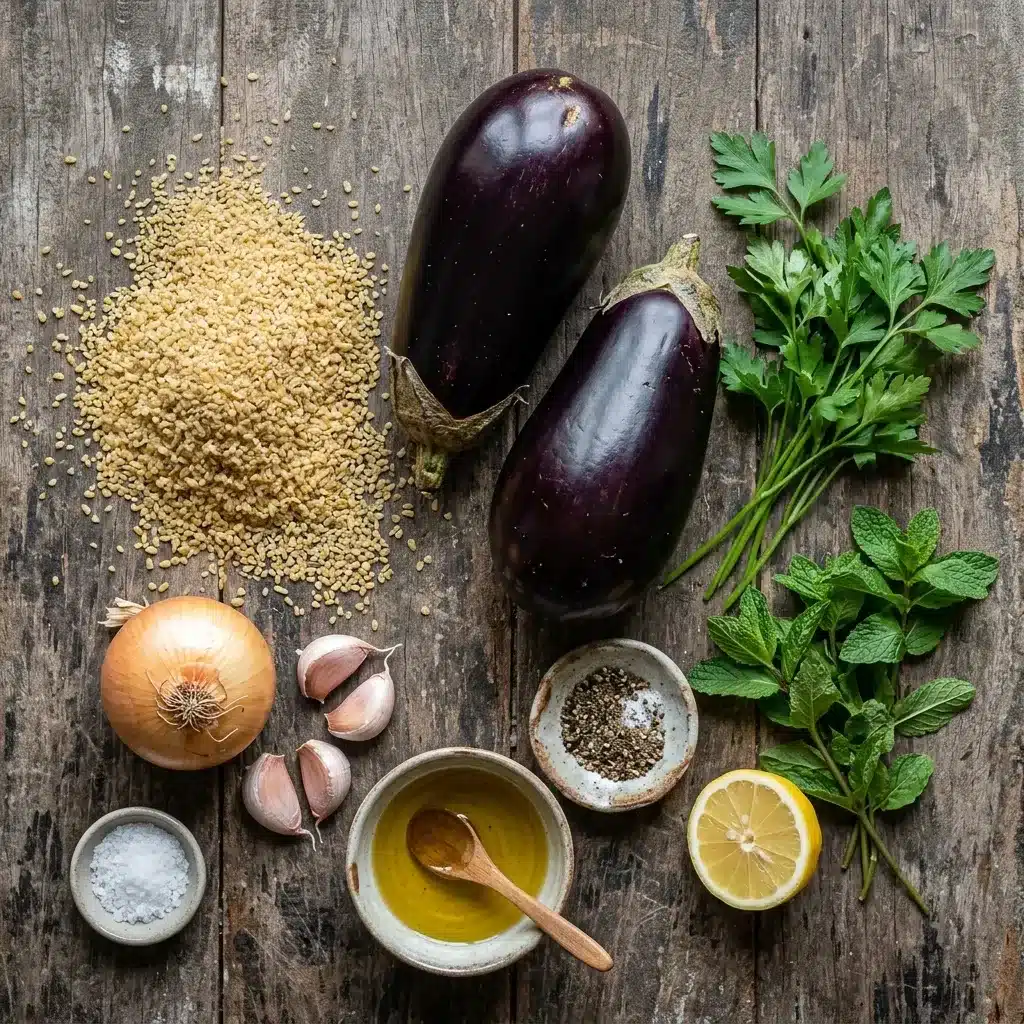 Receita de quibe de berinjela