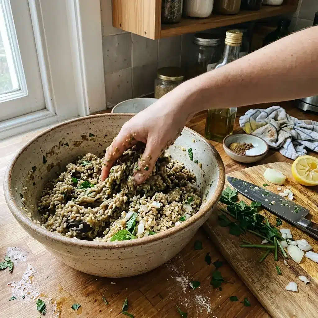 Receita de quibe de berinjela