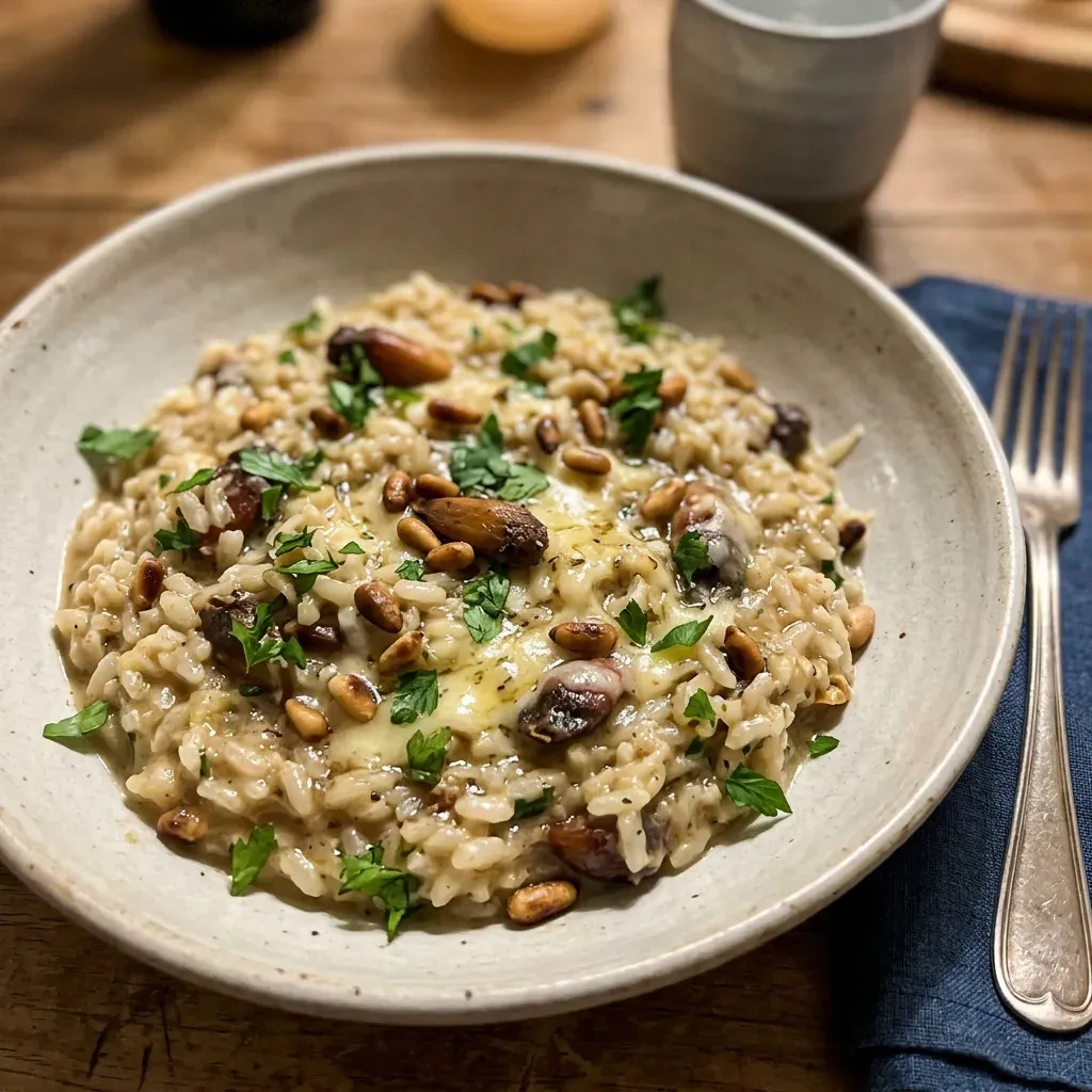 Risoto Gaúcho de Pinhão com Queijo Serra (Cremoso e Gourmet)
