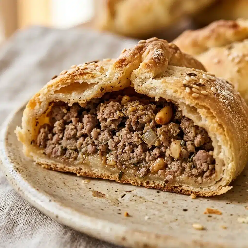 Torta Árabe com carne moída