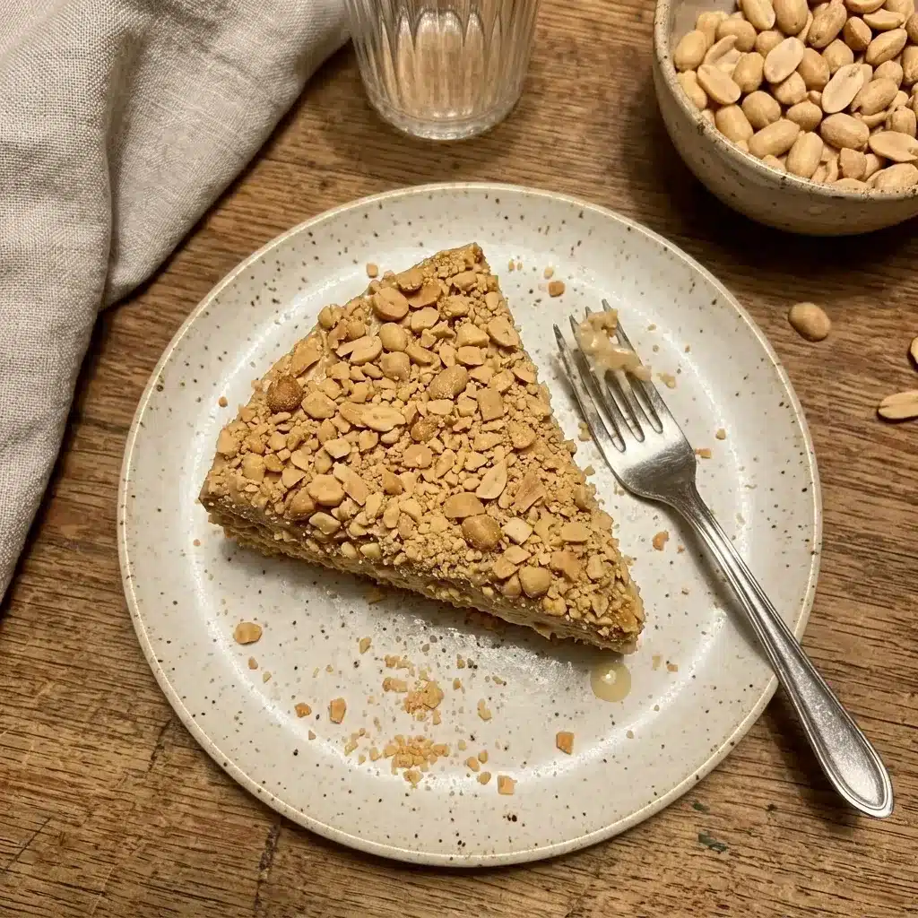 Torta cremosa de amendoim