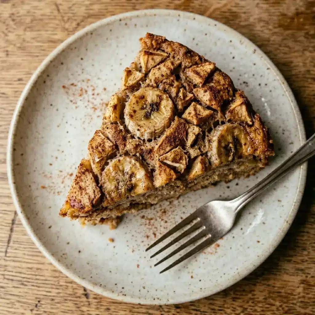 Torta de banana e maçã sem gluten