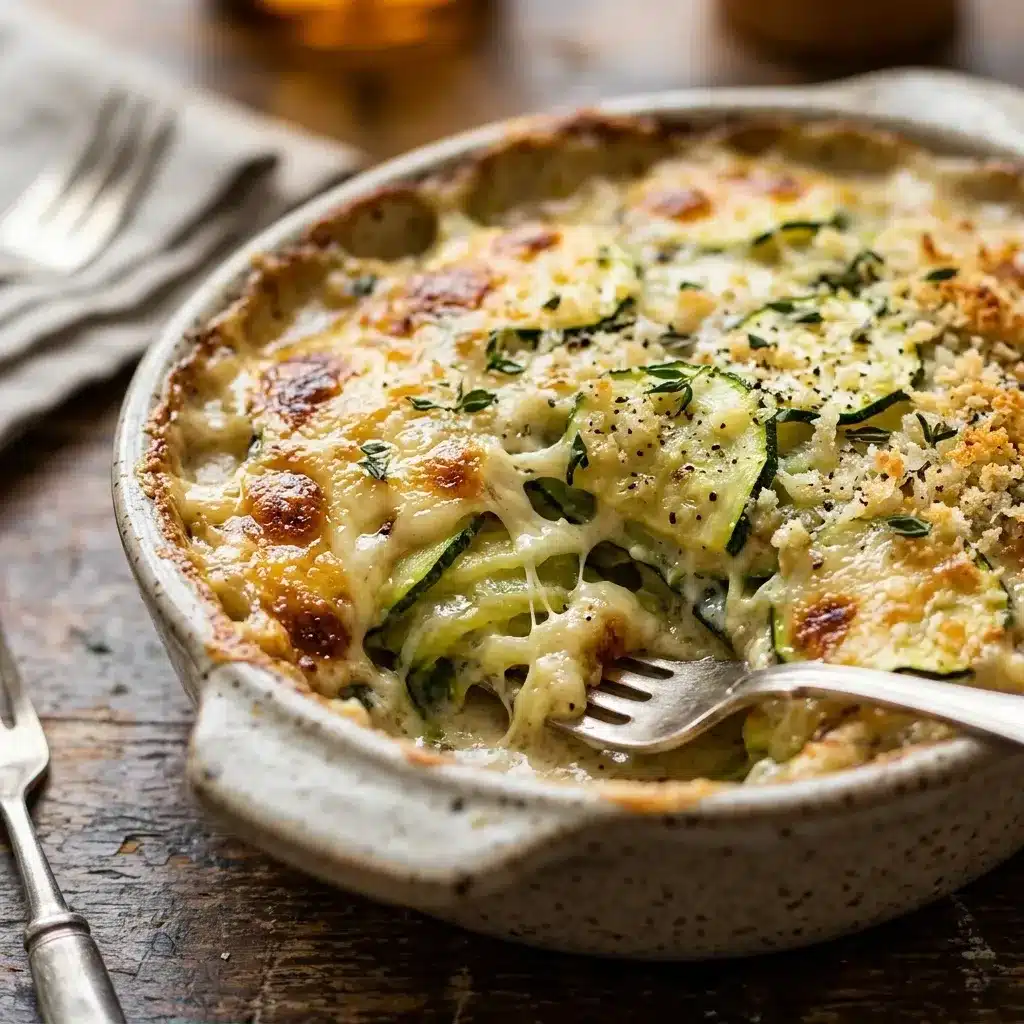 Abobrinha gratinada fácil