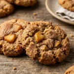 Biscoitos veganos de torta de maçã