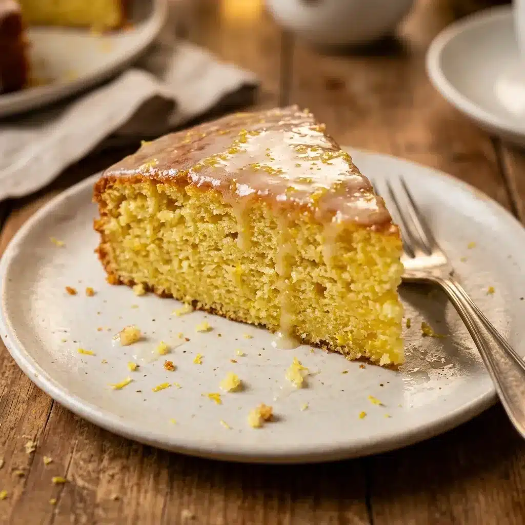 Bolo de limão com iogurte sem glúten
