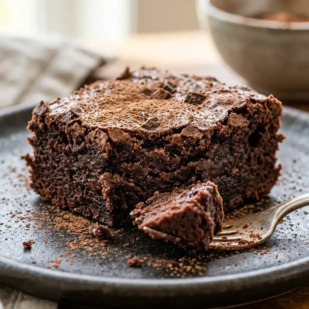 Brownies cremosos de iogurte grego sem açúcar