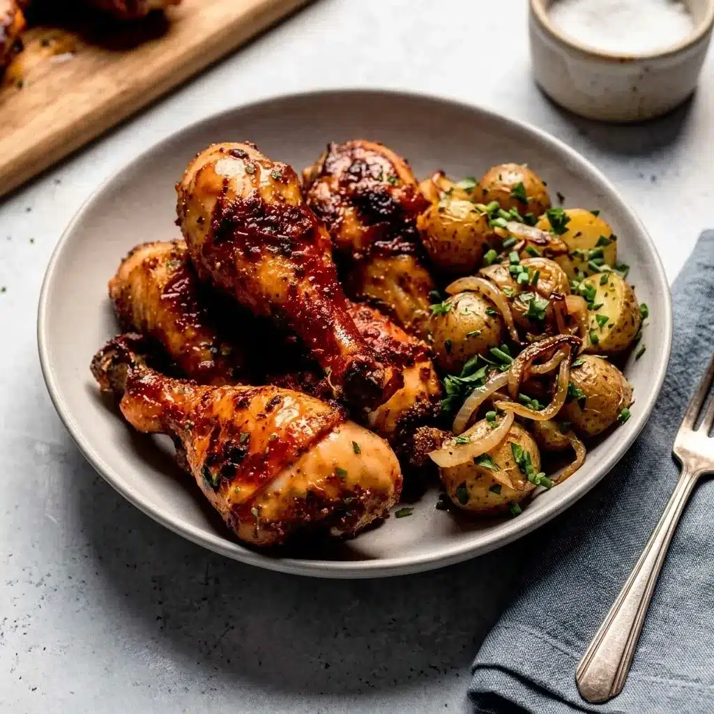 Coxas de Frango Assadas com Mel e Alho