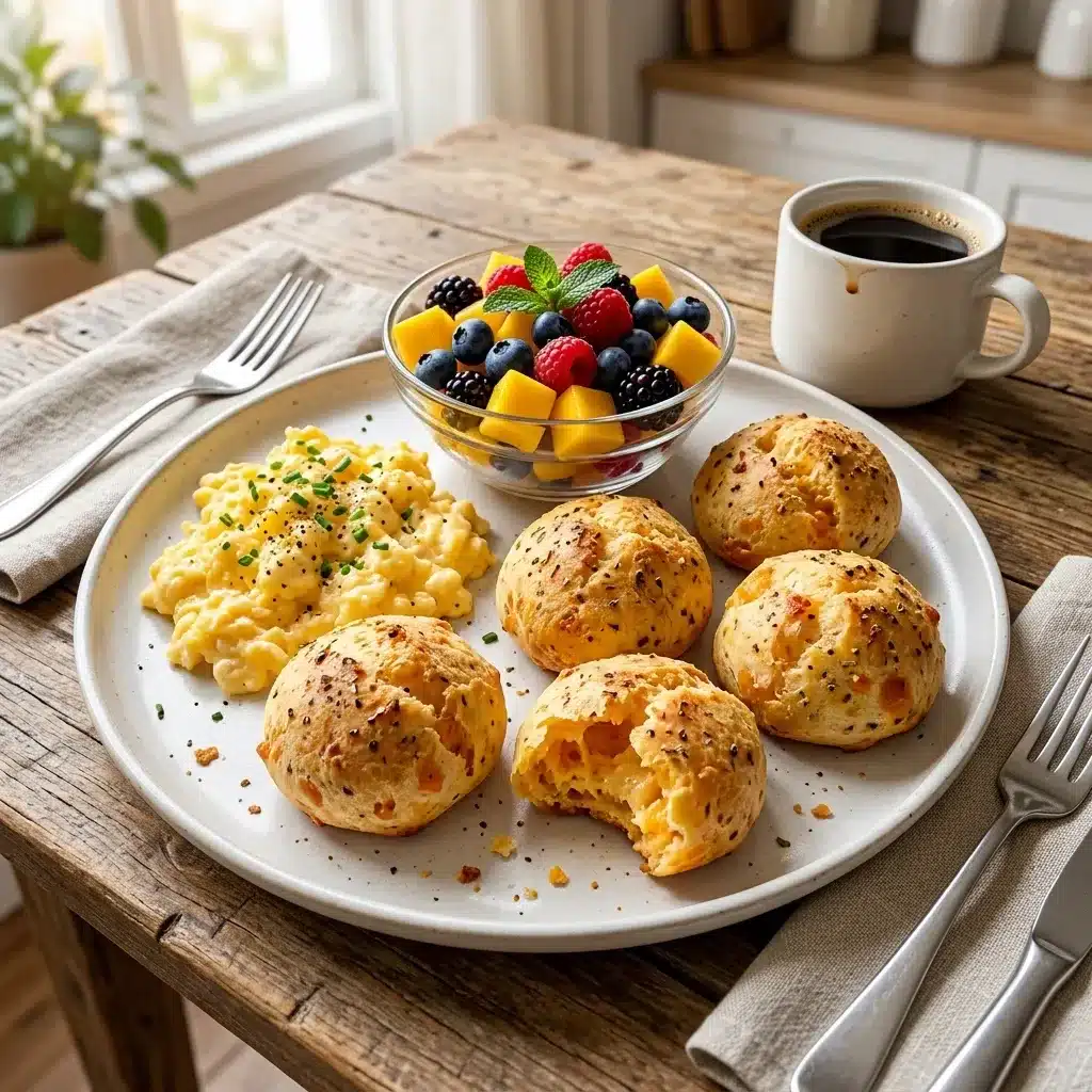 Pão de Queijo Fit de Abóbora com Orégano