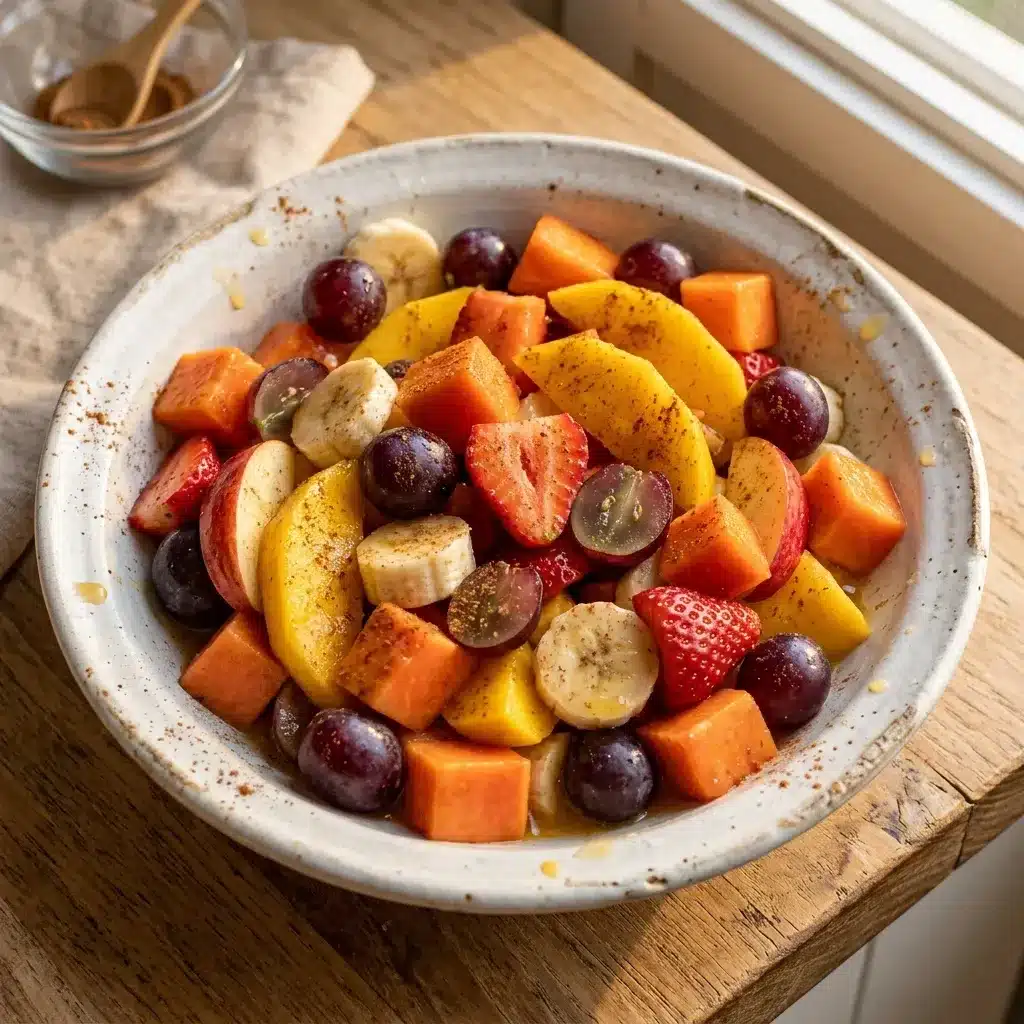 Salada de Frutas com Suco de Laranja e Canela