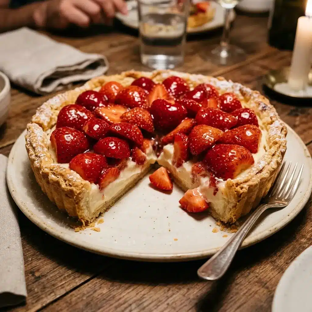 Torta de Morangos com massa