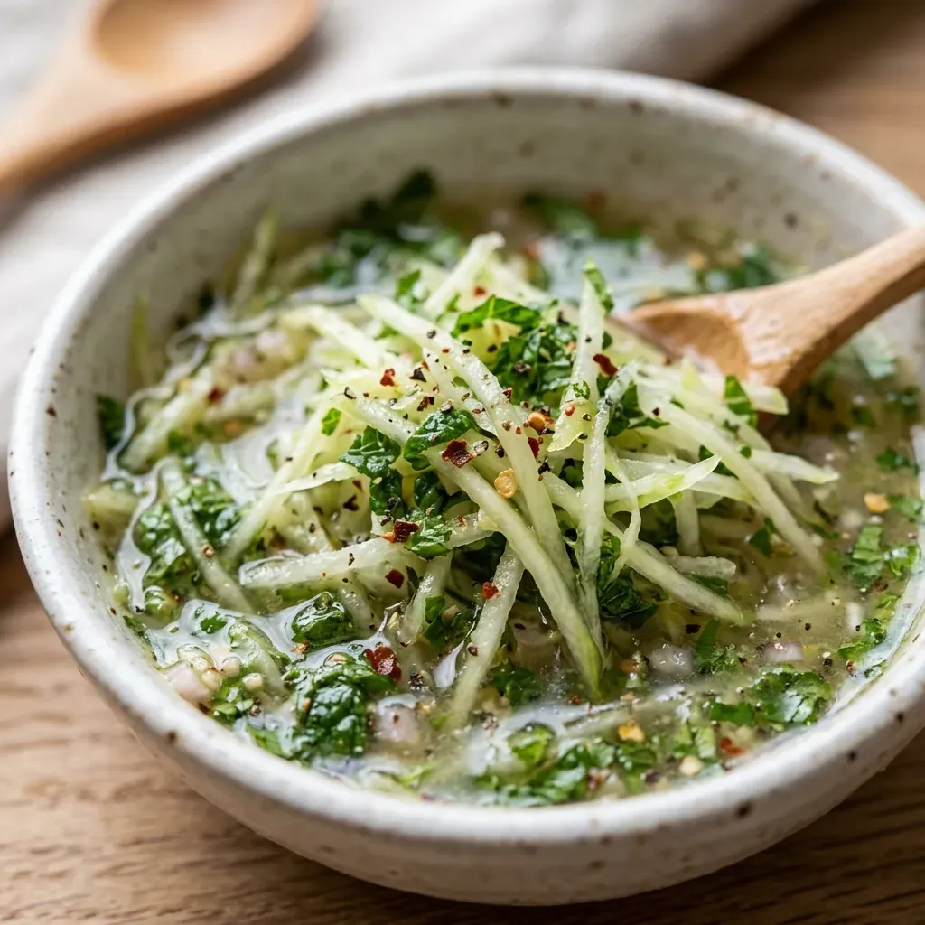 Vinagrete de Mamão Verde com Hortelã
