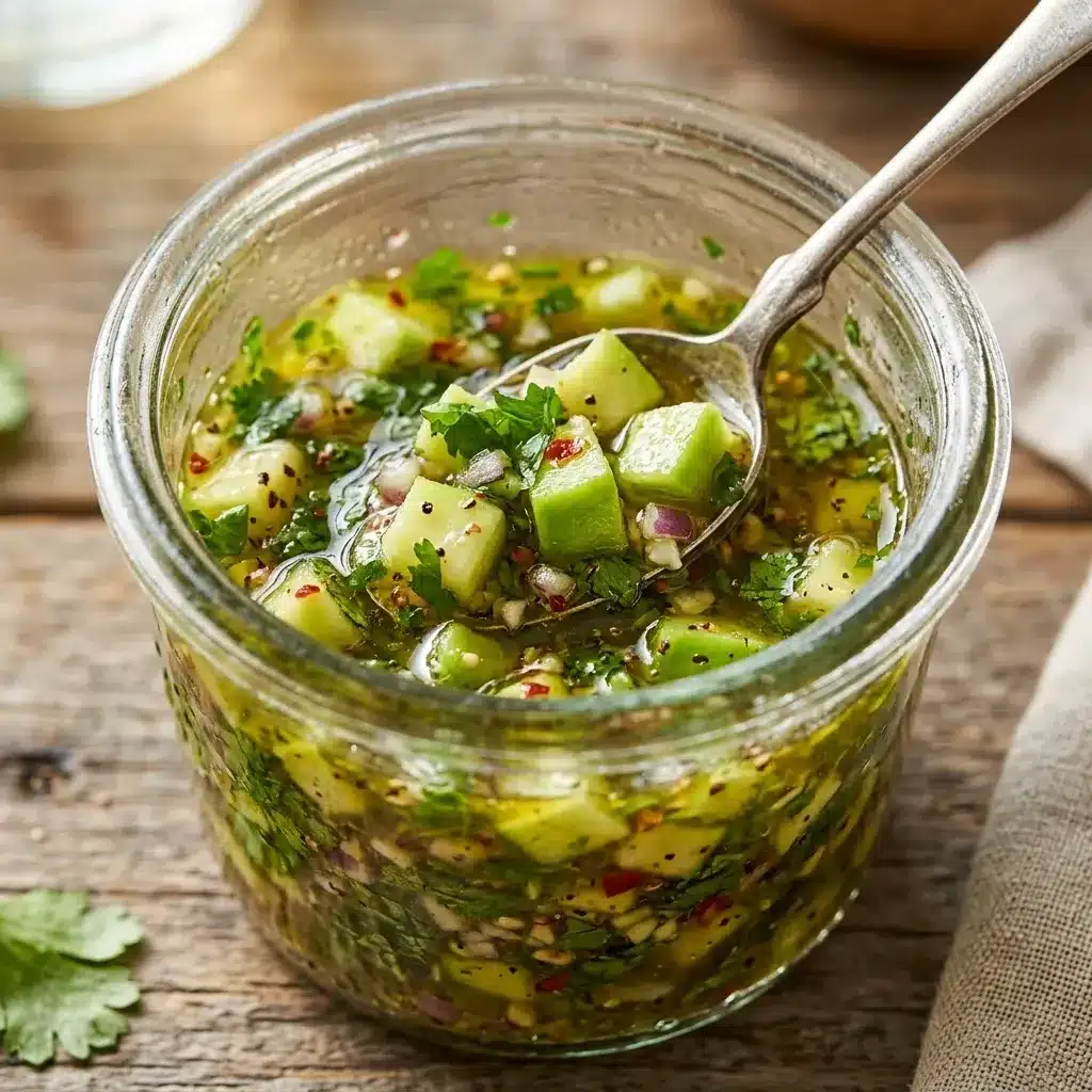 Vinagrete de Manga com Coentro (manga verde picada no lugar do abacaxi)