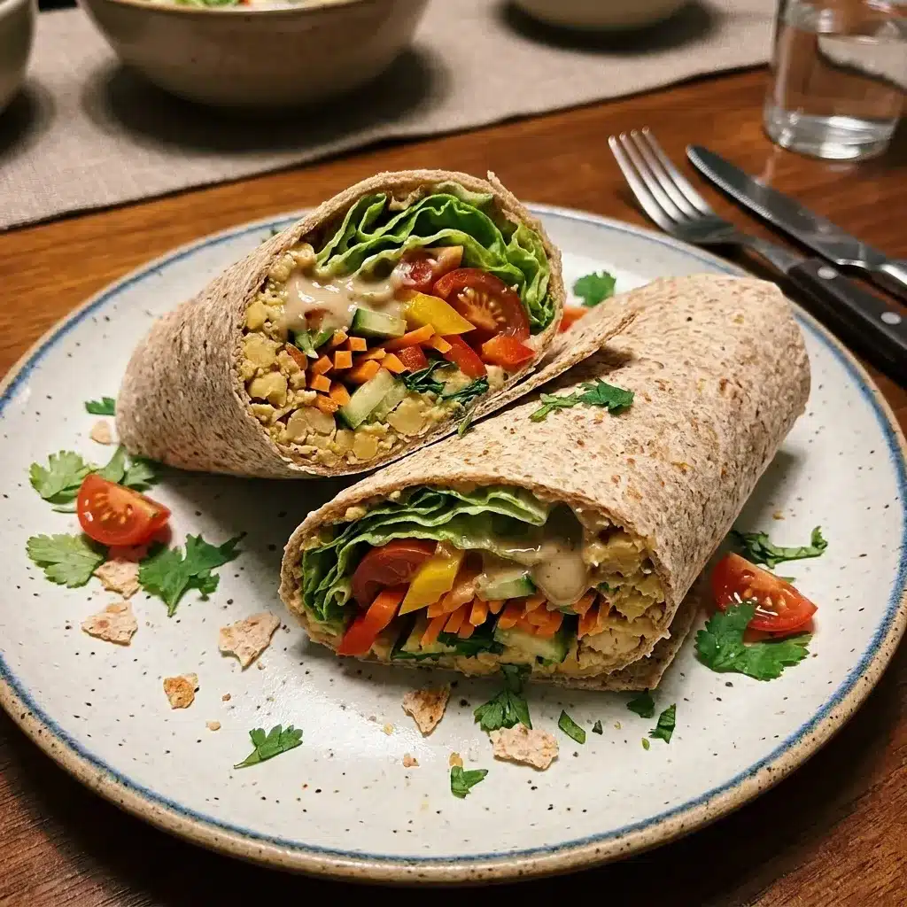 Wraps de Vegetais Veganos