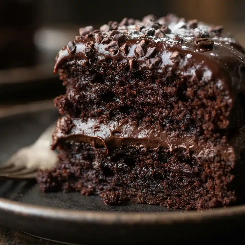 Bolo de café com chocolate