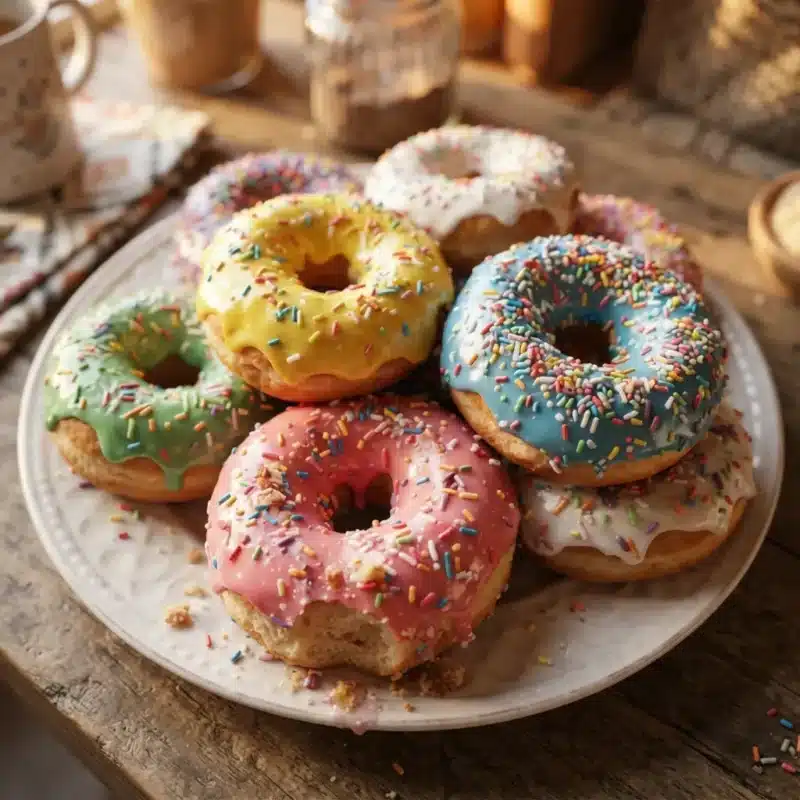 Donuts Coloridos e Confeitados