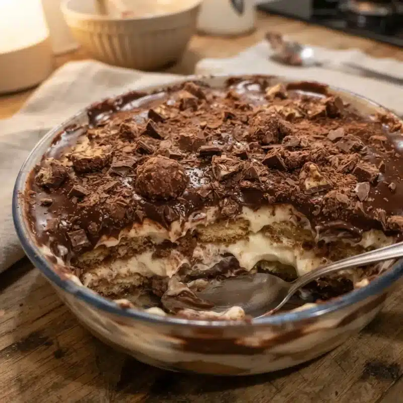 Pavê de Chocolate com Bombom