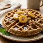 Waffle de Aveia e Banana
