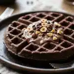 Waffle Proteico de Chocolate