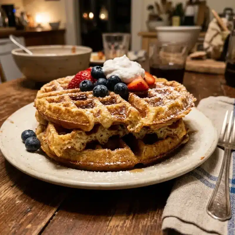 waffle sem gluten e sem lactose