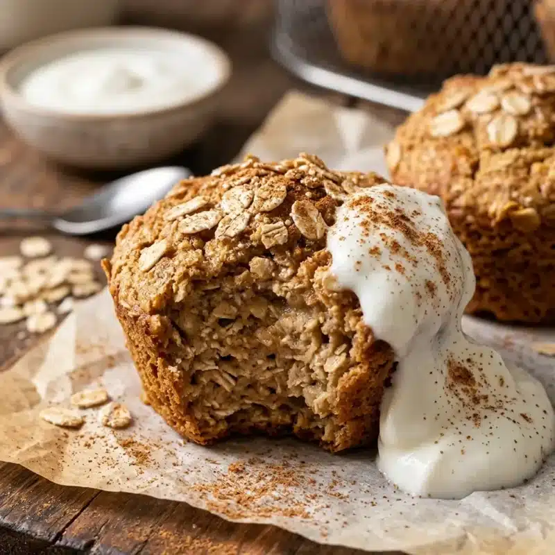 Bolinho Fit Zero Açúcar de Iogurte e Aveia na Air Fryer